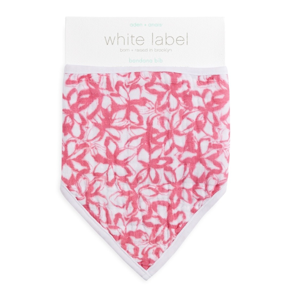 Aden and Anais White Label classic bandana bib from the Paradise Cove - Flowers
